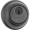 Kwikset 817 Deadbolt Deadbolt Lock, Venetian Bronze Round Exterior Keyed Front Entry Door, Pick Resistant SmartKey Rekey Security, Single Cylinder Dead Bolt(Venetian Bronze)