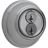 Kwikset 817 Deadbolt Deadbolt Lock, Venetian Bronze Round Exterior Keyed Front Entry Door, Pick Resistant SmartKey Rekey Security, Single Cylinder Dead Bolt(Polished Brass)