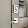 Kwikset 914 Contemporary Keypad SmartCode Electronic Deadbolt Smart Lock featuring SmartKey Security and ZigBee 3.0 Technology in Polished Chrome