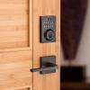 Kwikset 914 Contemporary Keypad SmartCode Electronic Deadbolt Smart Lock featuring SmartKey Security and ZigBee 3.0 Technology in Venetian Bronze