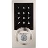 Kwikset 916 Contemporary Touchscreen SmartCode Electronic Deadbolt Smart Lock featuring SmartKey Security and ZigBee 3.0 Technology in Satin Nickel