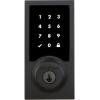 Kwikset 916 Keyless Entry Touchscreen SmartCode Electronic Deadbolt Smart Lock featuring SmartKey Security and ZigBee 3.0 Technology in Contemporary Matte Black, Zigbee Hub sold seperately