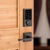Kwikset 916 Keyless Entry Touchscreen SmartCode Electronic Deadbolt Smart Lock featuring SmartKey Security and ZigBee 3.0 Technology in Contemporary Venetian Bronze, Zigbee Hub sold seperately