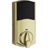 Kwikset 916 Keyless Entry Touchscreen SmartCode Electronic Deadbolt Smart Lock featuring SmartKey Security and ZigBee 3.0 Technology in Traditional Polished Brass, Zigbee Hub sold seperately
