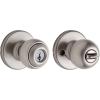 Kwikset 94002-931 Polo Keyed Entry Knob with Smartkey Security In Satin Nickel