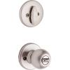 Kwikset 96900-320 Polo Entry Knob and Single Cylinder Deadbolt Combo Pack in Satin Nickel(Satin Nickel)