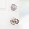 Kwikset 96900-320 Polo Entry Knob and Single Cylinder Deadbolt Combo Pack in Satin Nickel(Satin Nickel)
