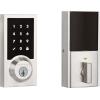 Kwikset 99160-016 SmartCode 916 Modern Contemporary Touchscreen Smart Lock Deadbolt featuring SmartKey Security and Z-Wave Plus, Satin Nickel