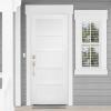 Kwikset Amador Front Door Lock Handle and Deadbolt Set, Entry Handleset Exterior with Casey Reversible Lever, Matte Black, Pick Resistant SmartKey Rekey Deadbolt Security, with Microban Protection(Satin Nickel)