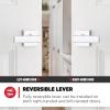 Kwikset Breton Interior Passage Door Handle 10 Pack, Lever for Closet and Hallway Doors, Reversible Non-Locking Handle Lever, Matte Black, with Microban Protection(Polished Chrome)
