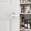 Kwikset Breton Interior Passage Door Handle 2 Pack, Lever for Closet and Hallway Doors, Reversible Non-Locking Handle Lever, Satin Nickel, with Microban Protection(Satin Nickel)