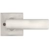 Kwikset Breton Interior Passage Door Handle 2 Pack, Lever for Closet and Hallway Doors, Reversible Non-Locking Handle Lever, Satin Nickel, with Microban Protection(Satin Nickel)