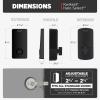 Kwikset Halo Select Smart Lock Keyless Entry Door Lock Wi-Fi and Matter Enabled Deadbolt No Hub Needed, Geofence Auto-Unlock, Grade AAA Certified, Easy Install, Matte Black Lifetime Finish Warranty(Matte Black)