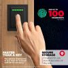 Kwikset Halo Touch Fingerprint Wi-Fi Smart Lock, Keyless Entry Door Low Profile Deadbolt, Geofence Auto-Unlock, Grade AAA Certified, No Hub Easy Install, Matte Black Lifetime Finish Warranty, Square(Matte Black)