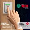 Kwikset Halo Touch Fingerprint Wi-Fi Smart Lock, Keyless Entry Door Low Profile Deadbolt, Geofence Auto-Unlock, Grade AAA Certified, No Hub Easy Install, Matte Black Lifetime Finish Warranty, Square(Satin Nickel)