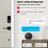 Kwikset Halo Wi-Fi Smart Lock, Keyless Entry Door Deadbolt, Geofence Auto-Unlock, Grade AAA Certified, No Hub Easy Install, Matte Black Lifetime Finish Warranty, Backlit Keypad(Matte Black)