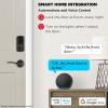 Kwikset Halo Wi-Fi Smart Lock, Keyless Entry Door Deadbolt, Geofence Auto-Unlock, Grade AAA Certified, No Hub Easy Install, Matte Black Lifetime Finish Warranty, Backlit Keypad(Venetian Bronze)
