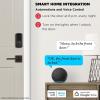Kwikset Halo Wi-Fi Smart Lock, Keyless Entry Door Deadbolt, Geofence Auto-Unlock, Grade AAA Certified, No Hub Easy Install, Satin Nickel Lifetime Finish Warranty, Touchscreen(Venetian Bronze)