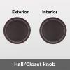 Kwikset Juno Interior Passage Door Knob, Handle For Closet and Hallway Doors, Non-Locking Doorknob in Venetian Bronze, with Microban Protection(Venetian Bronze)