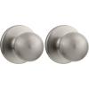 Kwikset Polo Interior Passage Door Knob, Handle For Closet and Hallway Doors, Non-Locking Doorknob in Satin Nickel, with Microban Protection(Satin Nickel)