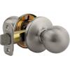 Kwikset Polo Interior Passage Door Knob, Handle For Closet and Hallway Doors, Non-Locking Doorknob in Satin Nickel, with Microban Protection(Satin Nickel)