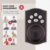 Kwikset Powerbolt 240 5-Button Keypad Satin Nickel Traditional Electronic Deadbolt Door Lock, Featuring Convenient keyless Entry, Customizable User Codes and auto Locking(Venetian Bronze)