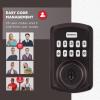 Kwikset Powerbolt 250 10-Button Keypad Venetian Bronze Transitional Electronic Deadbolt Door Lock, Featuring Convenient Keyless Entry, Customizable User Codes and Auto Locking(Venetian Bronze)