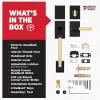 Kwikset Prava Front Door Lock Handle and Deadbolt Set, Entry Handleset Exterior with Interior Reversible Lever, Satin Brass, Pick Resistant SmartKey Rekey Deadbolt Security, with Microban Protection(Matte Black & Satin Brass)