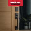 Kwikset Prava Front Door Lock Handle and Deadbolt Set, Entry Handleset Exterior with Interior Reversible Lever, Satin Brass, Pick Resistant SmartKey Rekey Deadbolt Security, with Microban Protection(Matte Black)