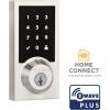 Kwikset SmartCode 916 Z-Wave Smart Lock, Keyless Entry Ring Compatible Door Lock, Touchscreen Electronic Deadbolt, SmartKey Re-Key Security, Smart Hub Required, Contemporary Satin Nickel(Satin Nickel)