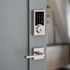 Kwikset SmartCode 916 Z-Wave Smart Lock, Keyless Entry Ring Compatible Door Lock, Touchscreen Electronic Deadbolt, SmartKey Re-Key Security, Smart Hub Required, Contemporary Satin Nickel(Satin Nickel)