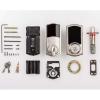 Kwikset SmartCode 916 Z-Wave Smart Lock, Keyless Entry Zwave Door Lock, Touchscreen Electronic Deadbolt, SmartKey Re-Key Security, Smart Hub Required, Traditional Satin Nickle(Satin Nickel)
