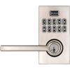 Kwikset SmartCode 917 Keypad Keyless Entry Traditional Residential Electronic Lever Deadbolt Alternative with Tustin Door Handle and SmartKey Security, Venetian Bronze(Satin Nickel)
