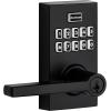 Kwikset SmartCode 917 Keypad Keyless Entry Traditional Residential Electronic Lever Deadbolt Alternative with Tustin Door Handle and SmartKey Security, Venetian Bronze(Matte Black)
