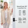 Kwikset SmartCode 917 Keypad Keyless Entry Traditional Residential Electronic Lever Deadbolt Alternative with Tustin Door Handle and SmartKey Security, Venetian Bronze(Polished Chrome)