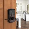 Kwikset SmartCode 917 Keypad Keyless Entry Traditional Residential Electronic Lever Deadbolt Alternative with Tustin Door Handle and SmartKey Security, Venetian Bronze(Venetian Bronze)
