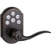 Kwikset Smartcode 912 Z-Wave Plus Keypad Lever Deadbolt Door Lock, One-Touch Locking, and Auto-Lock Enabled with Reversible Tustin Levers and SmartKey Security, Satin Nickel(Venetian Bronze)