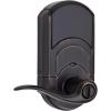 Kwikset Smartcode 912 Z-Wave Plus Keypad Lever Deadbolt Door Lock, One-Touch Locking, and Auto-Lock Enabled with Reversible Tustin Levers and SmartKey Security, Satin Nickel(Venetian Bronze)
