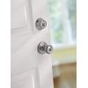 Kwikset Tylo Entry Door Knob with Lock and Key, Secure Keyed Handle Exterior, Front Entrance and Bedroom, Antique Brass, Pick Resistant SmartKey Rekey Security and Microban(Polished Brass)