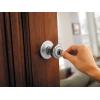 Kwikset Tylo Entry Door Knob with Lock and Key, Secure Keyed Handle Exterior, Front Entrance and Bedroom, Antique Brass, Pick Resistant SmartKey Rekey Security and Microban(Polished Brass)
