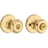 Kwikset Tylo Entry Door Knob with Lock and Key, Secure Keyed Handle Exterior, Front Entrance and Bedroom, Polished Brass, Pick Resistant SmartKey Rekey Security(1 Count (Pack of 1))