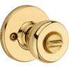 Kwikset Tylo Entry Door Knob with Lock and Key, Secure Keyed Handle Exterior, Front Entrance and Bedroom, Polished Brass, Pick Resistant SmartKey Rekey Security(1 Count (Pack of 1))