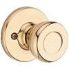 Kwikset Tylo Interior Passage Door Knob, Handle For Closet and Hallway Doors, Non-Locking Doorknob in Polished Brass(Polished Brass)