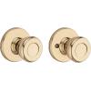 Kwikset Tylo Interior Passage Door Knob, Handle For Closet and Hallway Doors, Non-Locking Doorknob in Polished Brass(Polished Brass)