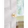 Kwikset Tylo Interior Passage Door Knob, Handle For Closet and Hallway Doors, Non-Locking Doorknob in Polished Brass(Polished Brass)