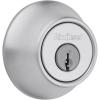 Kwikset 660 Deadbolt Deadbolt Lock, Satin Chrome Round Exterior Keyed Front Entry Door, Single Cylinder Dead Bolt(Without SmartKey)