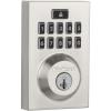 Kwikset 914 Contemporary Keypad SmartCode Electronic Deadbolt Smart Lock featuring SmartKey Security and ZigBee 3.0 Technology in Satin Nickel