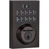 Kwikset 914 Contemporary Keypad SmartCode Electronic Deadbolt Smart Lock featuring SmartKey Security and ZigBee 3.0 Technology in Venetian Bronze