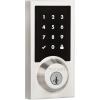 Kwikset 916 Contemporary Touchscreen SmartCode Electronic Deadbolt Smart Lock featuring SmartKey Security and ZigBee 3.0 Technology in Satin Nickel