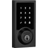 Kwikset 916 Keyless Entry Touchscreen SmartCode Electronic Deadbolt Smart Lock featuring SmartKey Security and ZigBee 3.0 Technology in Contemporary Matte Black, Zigbee Hub sold seperately